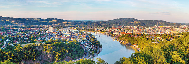 Aussicht Franz-Josef-Warte, Druck auf Alu-Dibond