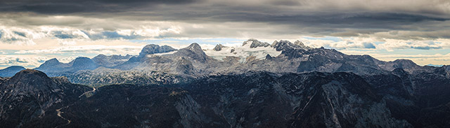 Dachstein auf Alu-Dibond