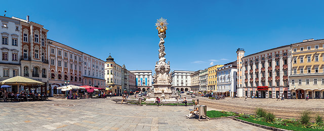 Linzer Hauptplatz, Druck auf Alu-Dibond