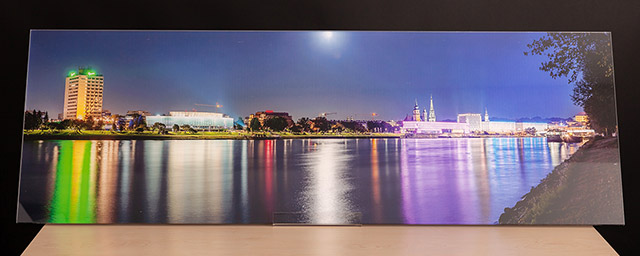 Linzer Donau im Mondschein, Acrylglas