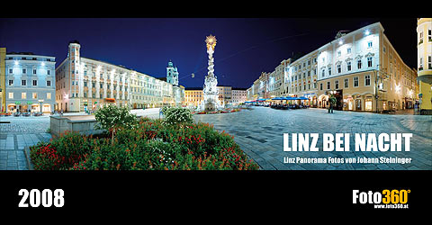 Linz bei Nacht 2008