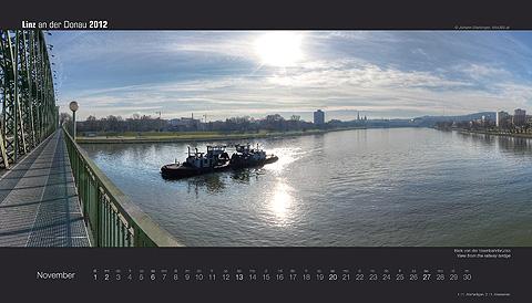 Blick von der Eisenbahnbrücke