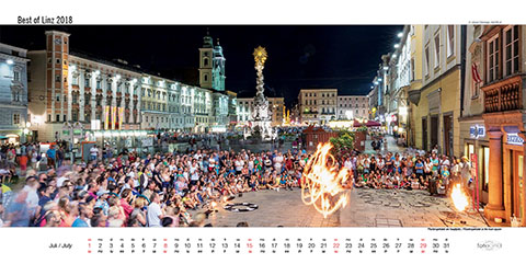 Pflasterspektakel am Linzer Hauptplatz