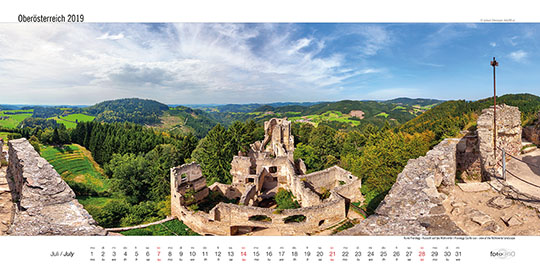 Ruine Prandegg - Aussicht auf das Mühlviertel