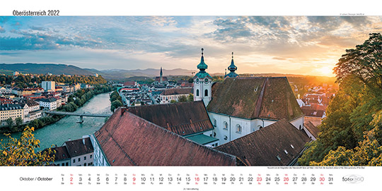 Aussicht von der Bergstation des Panoramalift Tabor auf Steyr