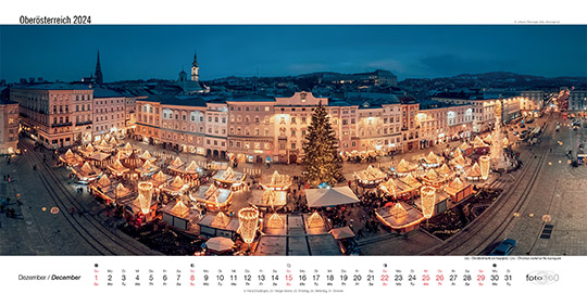 Christkindlmarkt am Hauptplatz Linz