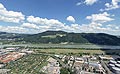 360° Foto vom der Aussicht auf Linz Plesching vom Turm des Fernheizkraftwerk Linz-Mitte