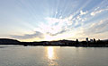 360° Foto vom Lentos und Sonnenuntergang vom Donau-Schiff Synfonie