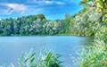 Lang-Panorama vom großen Weikerlsee in Pichling - GroÃer Weikerlsee